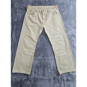 Levi 501 Button Fly Jeans "Lemon Bomb Wash" Size 34x24 (Tagged 34x30)